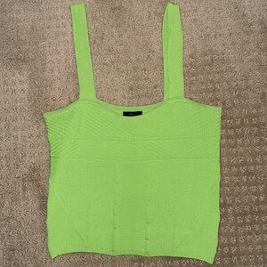 Debut Boutique Green Knit Tank Top Size Small/Medium